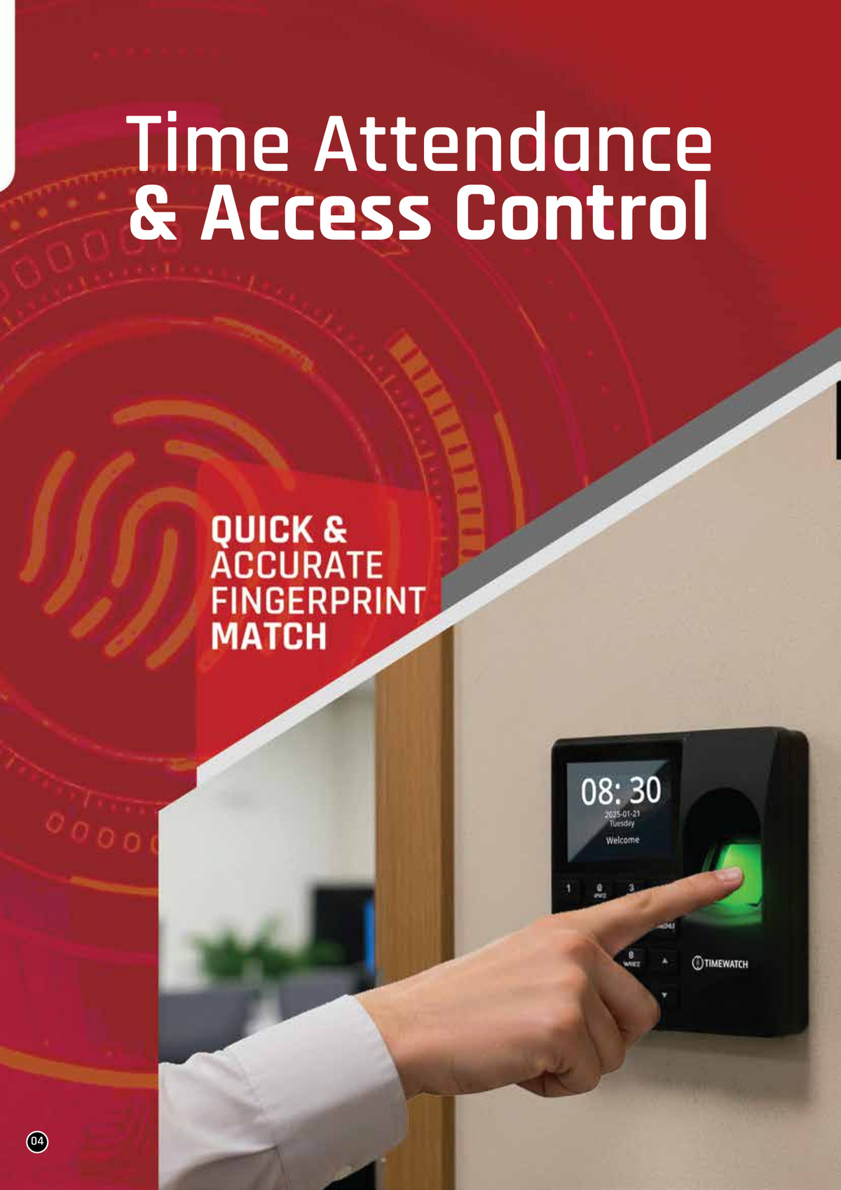 TimeWatch biometric attendance terminal